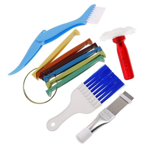 HORIALENCE 1 Satz Air Conditioner Fin Comb Cleaner Kit Edelstahlreinigungsbürsten für Klimaanlagen Kühlschränke Kondensatoren Effektive Staubentfernung Leicht Tragbar Teiliges von HORIALENCE