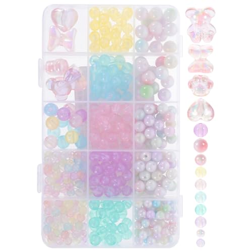 HORIALENCE 1 Satz DIY Perlen Set für Schmuckherstellung Nachtleuchtende Acrylperlen Geeignet für Armbänder Ohrringe und DIY Bastelset HORIALENCE 1 Satz DIY Perlen Set für Schmuckherstellung Nachtleuchtende Acrylperlen Geeignet für Armbänder Ohrringe und DIY Bastelset von HORIALENCE