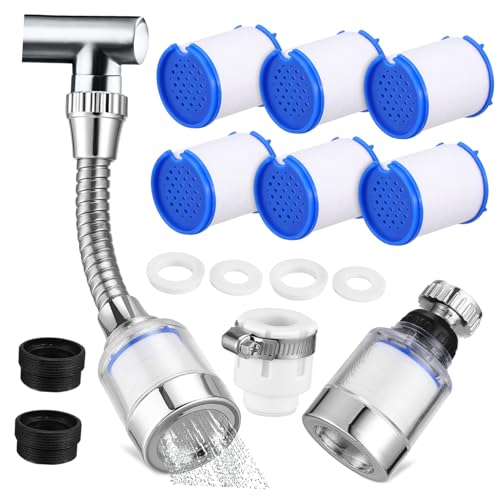 HORIALENCE 1 Satz Wasserfilter für Küchen und Badarmaturen Filter Ersatzpatronen Einfacher Austausch Effiziente Wasserreinigung Abnehmbares Design für Nutzung von HORIALENCE