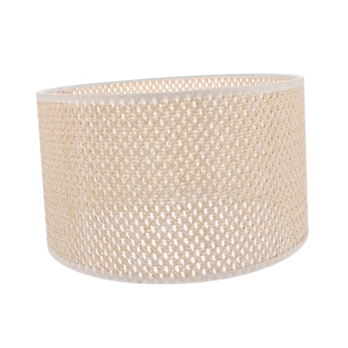 HORIALENCE 1 Stück Imitation Rattan Lampenschirm für Tischlampe Elegantes Design Roségold für Zuhause und Restaurants Einfache Montage Robustes Lichtzubehör von HORIALENCE