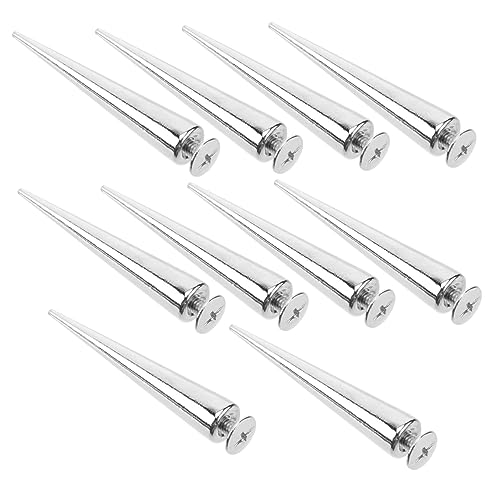 HORIALENCE 10 Stück Teiliges DIY Punk Spike Nieten Nieten Zubehör für Kleidung Taschen und Bastelprojekte zur Individuellen Gestaltung von Jacken Schuhen und Accessoires HORIALENCE 10 Stück Teiliges DIY Punk Spike Nieten Nieten Zubehör für Kleidung Taschen und Bastelprojekte zur Individuellen Gestaltung von Jacken Schuhen und Accessoires von HORIALENCE