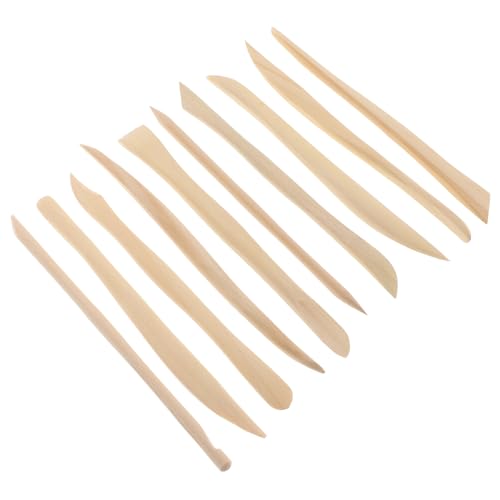 HORIALENCE 10 Stück Teiliges Töpferwerkzeug aus Holz Clay Sculpting Kit für Tonmodellierung Skulptur Schnitzen und Formen DIY Kunsthandwerk Tonwerkzeuge für Modellbau und Tonskulpturen von HORIALENCE