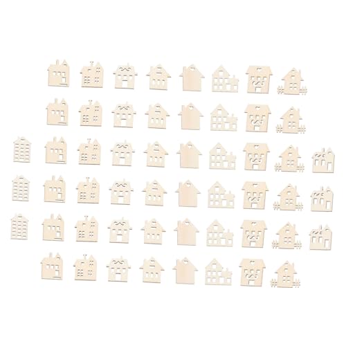 HORIALENCE 100 Stück Hausform Holzscheiben DIY Bastelholz für Sichere Holzmaterialien für Kreative Projekte und Streudeko HORIALENCE 100 Stück Hausform Holzscheiben DIY Bastelholz für Sichere Holzmaterialien für Kreative Projekte und Streudeko von HORIALENCE
