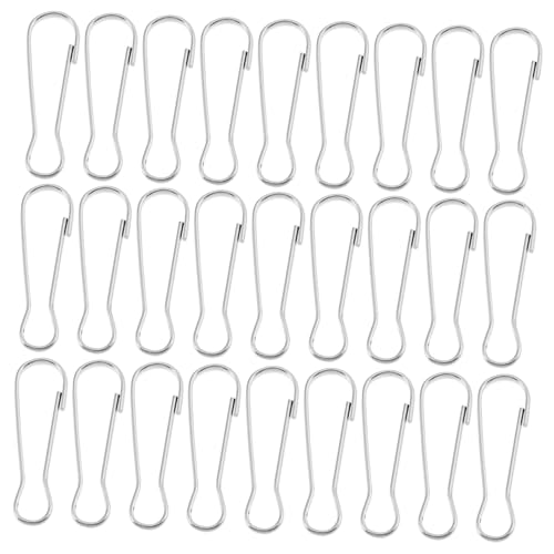 HORIALENCE 100 Stück Multifunktionale Metall Haken Robuste Federhaken für Lagerung und Display Rostfrei für Zelt und Wohnaccessoires von HORIALENCE