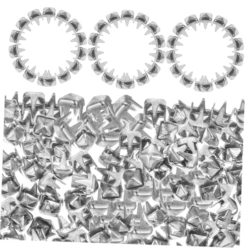 HORIALENCE 1000 Stück Mini Metall Krallen Nieten Quadratisch DIY Ziernieten für Kleidung Hüte Taschen Punk Nieten Zubehör für Bekleidung und Heimwerkerprojekte von HORIALENCE