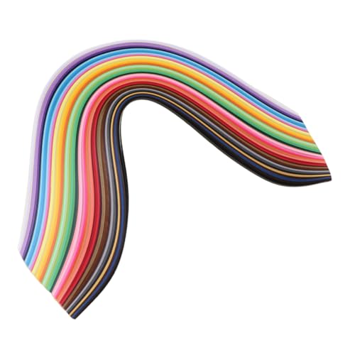 HORIALENCE 1000 Stück Origami-papierstreifen: 5 Mm Quilling-papierstreifen-Set – Bastelbedarf Für DIY-Kunst, Kartendesign, Scrapbooking Und Fotorahmen-Dekoration von HORIALENCE