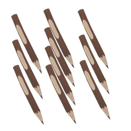 HORIALENCE 10Stücke Kleine Holz Bleistifte Tragbare Schreibstifte Ergonomisches Design für Schule Büro und Kreative Projekte Reibungsloses Schreiben Langlebig und Kostengünstig von HORIALENCE