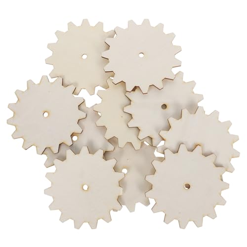 HORIALENCE 10Stücke Unvollendete Holzausschnitte für Bastelprojekte Spiel Requisiten und Dekorationen Handgefertigte Holzchips Hochwertigem Material von HORIALENCE