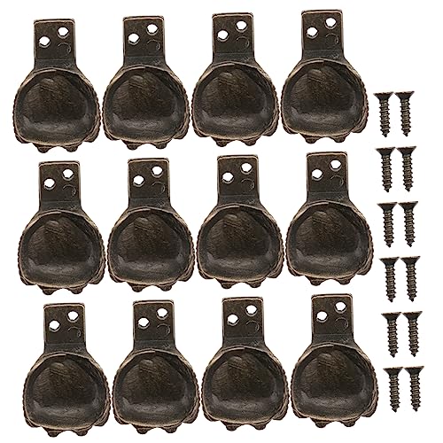 HORIALENCE 12 Stück Antike Bronzed Holzfüße für Möbel Stabile Fußschoner für Schmuckkästchen und Holzkisten Druckfest Abriebfest Einzigartiges Design für Eleganten Schutz HORIALENCE 12 Stück Antike Bronzed Holzfüße für Möbel Stabile Fußschoner für Schmuckkästchen und Holzkisten Druckfest Abriebfest Einzigartiges Design für Eleganten Schutz von HORIALENCE
