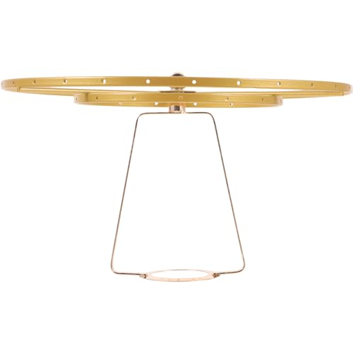 HORIALENCE 1Satz Lampenschirm Halterung DIY Vintage Lampenschirm für Tisch und Deckenleuchten Goldene Halterung mit Schraubenzubehör für Kreative Heimprojekte von HORIALENCE