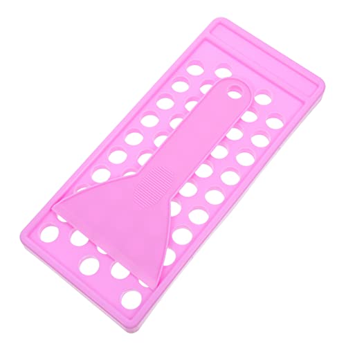 HORIALENCE 1Satz Lippenbalsam Füllset mit Tray und Spatel Lippenstiftbehältern für DIY Lippenpflege Langlebig und Wiederverwendbar für Handgemachte Lippenbalsame von HORIALENCE