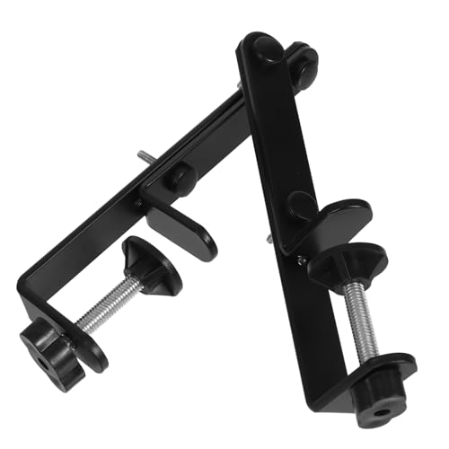 HORIALENCE 2 Stück Desktop-ständer Schreibtischrückwand Steckbrett Für Den Schreibtisch Zubehör Für Steckbrett-Organizer Wandorganizer Für Schlafzimmer Schreibtisch Mit Stecktafel Abs Black von HORIALENCE