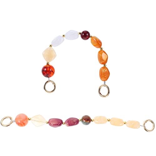 HORIALENCE 2 Stück Mode Resin Bag Chain DIY Handtaschen Ersatzkette für Damen Leichte und Langlebige Handtaschenkette für Schulter Messenger und Clutch Taschen von HORIALENCE