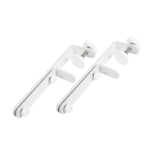 HORIALENCE 2 Stück Pegboard Tischhalterung Robuste Pegboard Ständer für Schreibtisch Einfache Montage ohne Bohren Vielseitige Unterstützung für Stecktafeln Weiße Farbe für Arbeitsumfeld von HORIALENCE