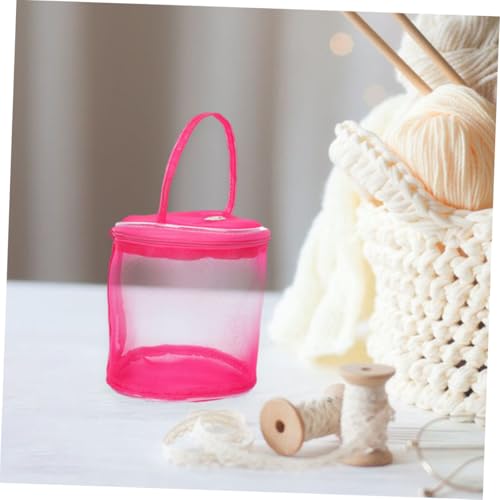 HORIALENCE 2stücke Netzstoff-garn-Aufbewahrungstasche Gerundete Struktur Für Knäuel Leicht Tragbar Für Häkel Und Strickprojekte Mit Guter Belüftung Und Widerstandsfähigkeit Aus Nylon von HORIALENCE