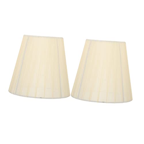 HORIALENCE 2 Stück Translucente Lampenschirme Einzigartige Lampenabdeckungen für Hängeleuchten Tischlampen und Stehlampen Beige Dekorative für Ihr Zuhause von HORIALENCE
