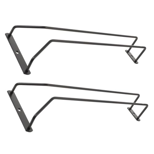 HORIALENCE 2 Stück Wandmontierter Weinglashalter Hochwertiger Metallständer für Weingläser Platzsparende Lösung für Küche und Bar Einfache Montage und Zugang für Verschiedene Gläserarten von HORIALENCE