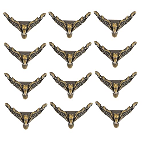 HORIALENCE 20 Stück Antik Möbel Füße Schutzmatte Dekorative Fußpolster für Schmuckkästen Möbel und Aufbewahrung Robuste und Langlebige Fußschoner Antikem Design von HORIALENCE