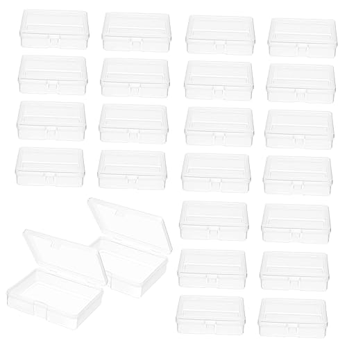 HORIALENCE 24stücke Aufbewahrungsboxen Klare Mini Plastikboxen Für Kleine Gegenstände Mit Klappdeckel Praktisches Und Leichtes Verpackungsset von HORIALENCE