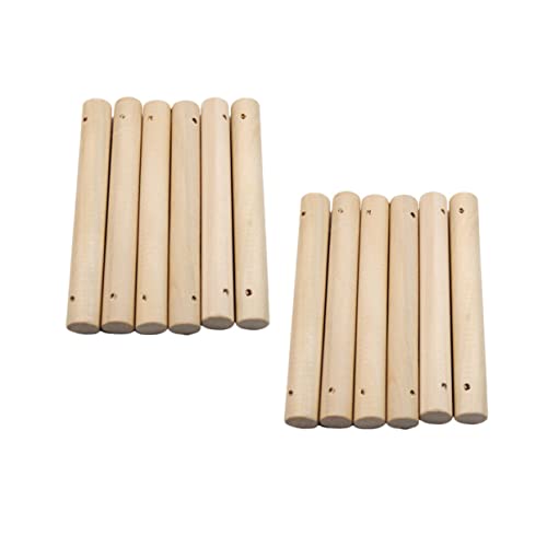HORIALENCE 25 Stück Teiliges Runde Holzstäbe Loch Stabile Langlebige Holzstäbe für DIY Haustiertreppe Modellbau Basteln und Holzhandwerk Glatte Oberfläche Wiederverwendbar HORIALENCE 25 Stück Teiliges Runde Holzstäbe Loch Stabile Langlebige Holzstäbe für DIY Haustiertreppe Modellbau Basteln und Holzhandwerk Glatte Oberfläche Wiederverwendbar von HORIALENCE