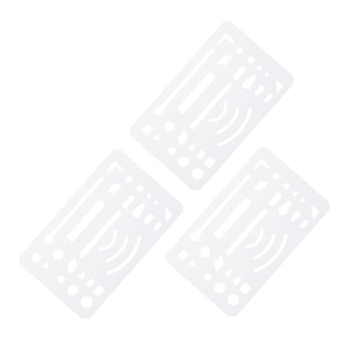 HORIALENCE 3stücke Zeichenschablonen Und Radierwerkzeuge Aus Kunststoff Für Präzises Zeichnen Und Radieren Schule Und Büro Vielseitige Anwendung Für Künstler Und Techniker von HORIALENCE