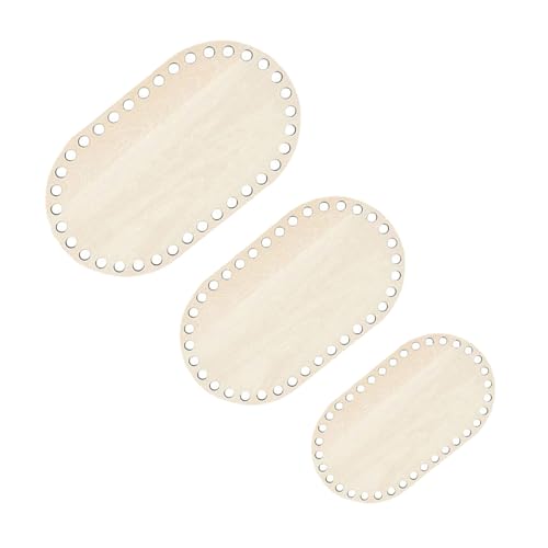 HORIALENCE 3 Stück Teiliges Holz Taschenboden mit Löchern Stabile DIY Strick und Häkelbasis Ovaler Holz Bottom Shaper für Robuste Taschenform Bemalbar und Langlebig Geeignet für Dickes Garn HORIALENCE 3 Stück Teiliges Holz Taschenboden mit Löchern Stabile DIY Strick und Häkelbasis Ovaler Holz Bottom Shaper für Robuste Taschenform Bemalbar und Langlebig Geeignet für Dickes Garn von HORIALENCE