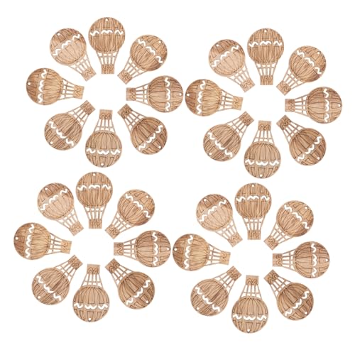 HORIALENCE 30 Stück Teiliges Heißluftballon Holzornament Glatte Oberfläche Leichte Holzscheiben mit Loch zum Bemalen Basteln und Dekorieren für DIY Projekte Geburtstags und Weihnachtsdeko HORIALENCE 30 Stück Teiliges Heißluftballon Holzornament Glatte Oberfläche Leichte Holzscheiben mit Loch zum Bemalen Basteln und Dekorieren für DIY Projekte Geburtstags und Weihnachtsdeko von HORIALENCE