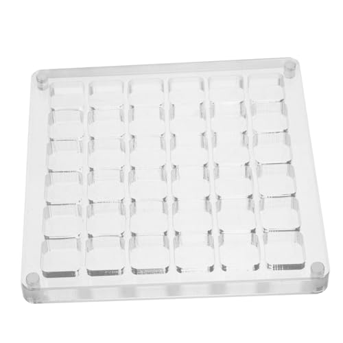 HORIALENCE 36löcher Muschel-präsentationsbox Aus Acryl Transparenter Aufbewahrungsbehälter Mit Löchern Für Muscheln Mini-muschelkasten Mit Gittern Für Sammlerstücke von HORIALENCE