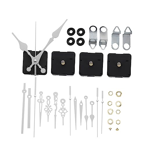 HORIALENCE 4 Sätze Quartz Uhrwerk DIY Mechanismus mit Zeigern für Wanduhr Leise und Langlebig für Bastelprojekte Büro und Zuhause Umfassendes Zubehör für Einfache Reparaturen von HORIALENCE