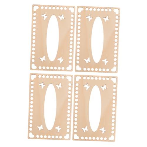 HORIALENCE 4 Stück Holz Bodenplatten für Häkeltaschen und Körbe Natürliche Holzunterlagen mit Löchern für Kreative Strick und Häkelprojekte für DIY Bastelarbeiten HORIALENCE 4 Stück Holz Bodenplatten für Häkeltaschen und Körbe Natürliche Holzunterlagen mit Löchern für Kreative Strick und Häkelprojekte für DIY Bastelarbeiten von HORIALENCE