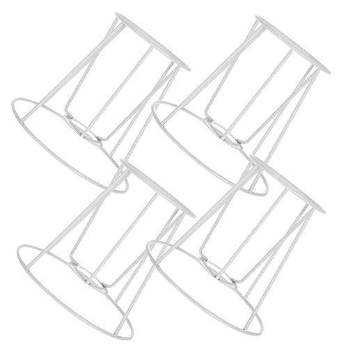 HORIALENCE 4 Stück Lampenschirmhalter Eisen Konische Lampenschirmrahmen für Diy Tischlampen Robuste und Stabile Lampenschirmständer für Zuhause Büro Korrosionsbeständig von HORIALENCE