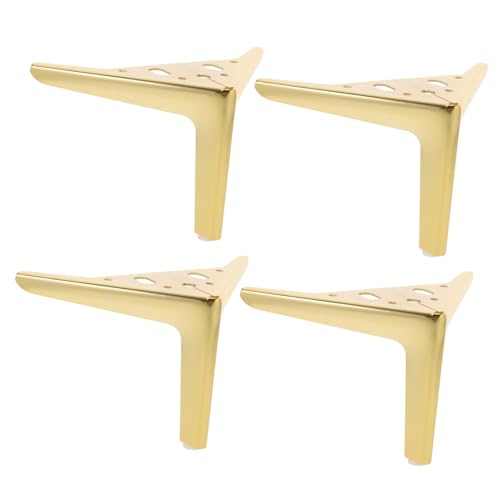 HORIALENCE 4 Stück Metall Möbelbeine Dreieckig Stabile Möbelfüße Robuste Ersatzbeine für Sofa Schrank Couch und Nachttisch Innenbereich von HORIALENCE