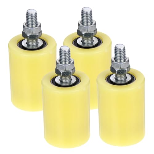 HORIALENCE 4 Stück Teiliges Nylon Schiebetor Führungsrollen Robuste Verschleißfeste Torrollen für Elektrische Schiebetüren Einfache Montage Leiser Lauf Langlebige Ersatzteile von HORIALENCE