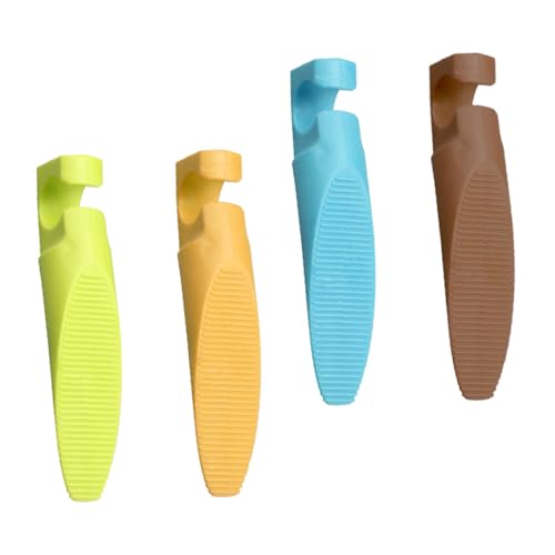 HORIALENCE 4 Stück Teiliges Türkeil PVC Rutschfest und Verschleißfest Kindersicherer Türstopper zur Fingerverletzungsprävention Praktische Türsicherung für Zuhause Büro Laden und Diverse von HORIALENCE