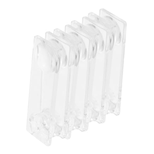 HORIALENCE 4 Stück Vorhanggriff Zubehör Transparente Kunststoffhandgriffe für Jalousien und und Multifunktionales Accessoire für Fensterdekoration Einfach zu Montieren und Einsetzbar von HORIALENCE