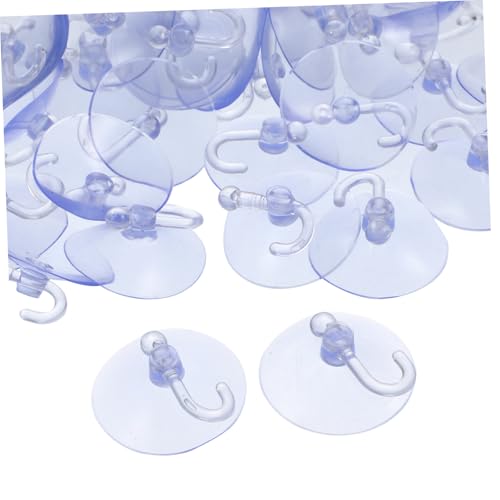HORIALENCE 40 Stück Teiliges Transparente Saugnapf haken Extra Stark Selbstklebende Wandhaken für Fenster Glas Fliesen Vielseitig Einsetzbar in Bad Küche ohne Bohren Einfache Montage und von HORIALENCE