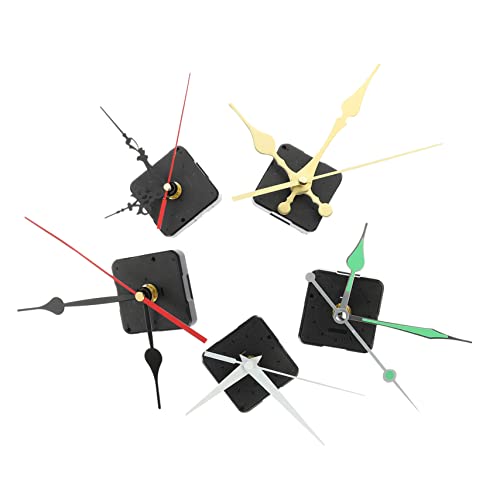 HORIALENCE 5 Sätze DIY Uhrwerk Set mit Ersatzmechanismen für Wanduhr Uhrwerk Einfache Installation Kompatibel mit Verschiedenen Uhren Langlebig und Praktisch für Heimwerkerprojekte von HORIALENCE