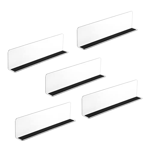 HORIALENCE 5 Stück Teiliges Set Kunststoff Regaltrennwände mit Magnet Supermarkt Regal Organizer für Klare Trennung von und Sicher Geeignet für Verschiedene Geschäfte und Regale von HORIALENCE