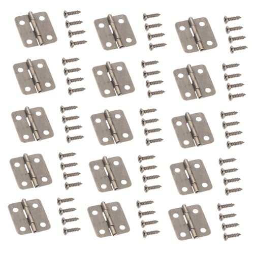 HORIALENCE 50 Sätze Mini Scharniere aus Robustem Eisen für Schmuckkästchen und Holzkisten mit Schrauben Flexible Langlebige Metallbeschläge für DIY Schmuck Aufbewahrungsboxen Einfache HORIALENCE 50 Sätze Mini Scharniere aus Robustem Eisen für Schmuckkästchen und Holzkisten mit Schrauben Flexible Langlebige Metallbeschläge für DIY Schmuck Aufbewahrungsboxen Einfache von HORIALENCE