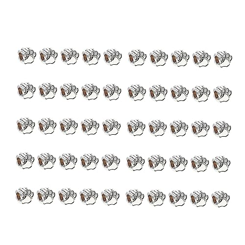 HORIALENCE 50 Stück Retro Zinklegierung Bear Claw Perlen Große Spacer Perlen für DIY Armbänder Halsketten Schmuckherstellung Zubehör für Frauen und Bastelprojekte von HORIALENCE