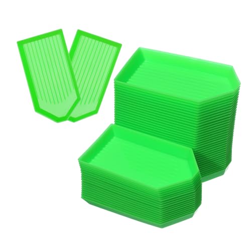 HORIALENCE 50stücke Kunststoff Diamant Tablett Strass Platte Perle Sortierung Trays DIY Handwerk Lieferung von HORIALENCE