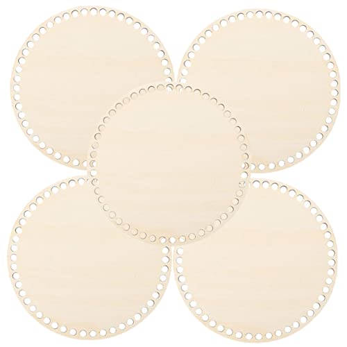 HORIALENCE 5Stücke DIY Stricktasche Holz Basisbrett Teilig Runde Korbböden für Häkeln Vorgebohrte Löcher für Einfache DIY Projekte Robustes Material für Handwerksliebhaber HORIALENCE 5Stücke DIY Stricktasche Holz Basisbrett Teilig Runde Korbböden für Häkeln Vorgebohrte Löcher für Einfache DIY Projekte Robustes Material für Handwerksliebhaber von HORIALENCE