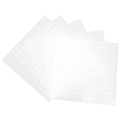 HORIALENCE 5stücke Kunststoff Mesh Sheets Für Handarbeiten Stickerei Und Häkelprojekte Für -bastelideen Und Kreative Designs von HORIALENCE