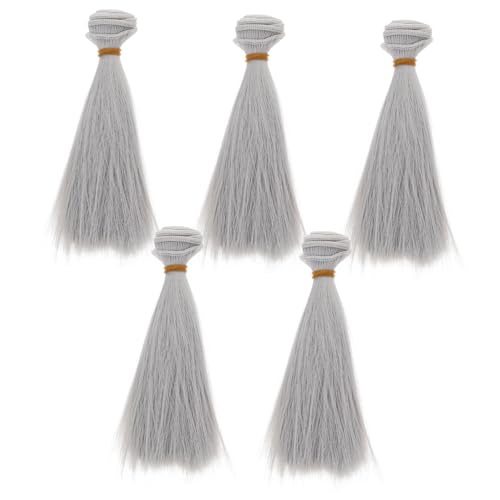 HORIALENCE 5Stücke Teiliges Puppenperücken Hitzebeständige Gerade Haarteile für DIY Puppen Realistische Kreative Designs für Puppenverzierung Lange Puppenperücken für Puppen HORIALENCE 5Stücke Teiliges Puppenperücken Hitzebeständige Gerade Haarteile für DIY Puppen Realistische Kreative Designs für Puppenverzierung Lange Puppenperücken für Puppen von HORIALENCE