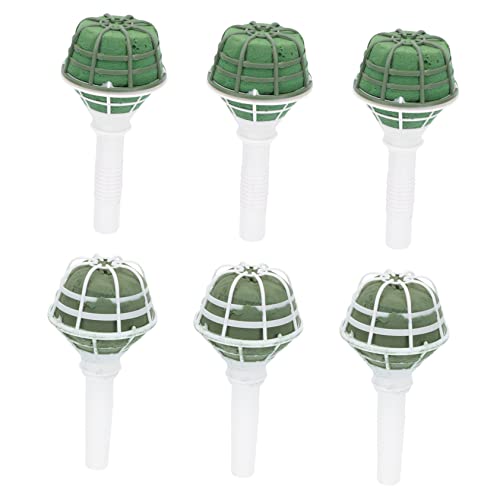 HORIALENCE 6 Stück Blumenstraußhalter mit Mud Basis Frischblumen Halter für Brautsträuße und Garlanden Langlebige Blumengriffe für Blumendekoration von HORIALENCE