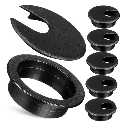 HORIALENCE 6 Stück Teiliges Kabeldurchführung für Schreibtische Rundes Kabelmanagement Robustem Kunststoff Einfache Montage für und Zuhause Schwarz HORIALENCE 6 Stück Teiliges Kabeldurchführung für Schreibtische Rundes Kabelmanagement Robustem Kunststoff Einfache Montage für und Zuhause Schwarz von HORIALENCE