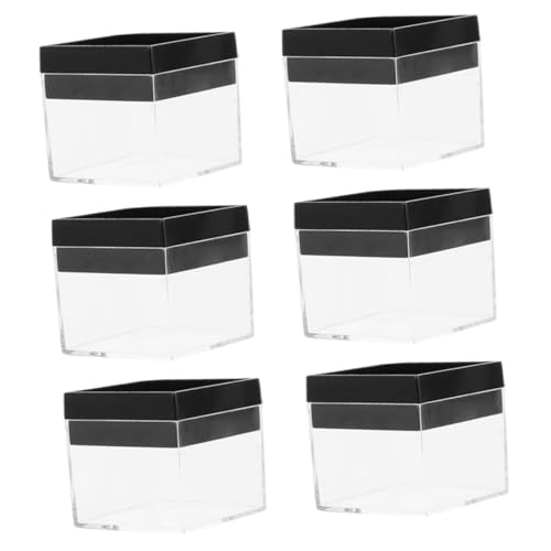 HORIALENCE 6 Stück Transparente Mineralien Aufbewahrungsboxen Quadratische Vitrine für und Mineralproben für Sichere Aufbewahrung und Präsentation HORIALENCE 6 Stück Transparente Mineralien Aufbewahrungsboxen Quadratische Vitrine für und Mineralproben für Sichere Aufbewahrung und Präsentation von HORIALENCE