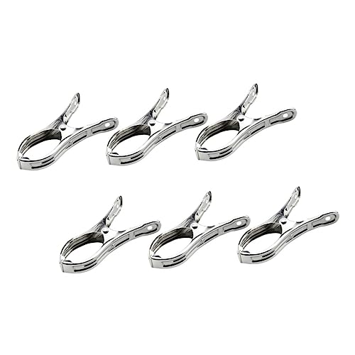 HORIALENCE 6 Stück Winddichte Wäscheklammern aus Robuste Clips für Decken Handtücher und Kleidung zum Fixieren von Textilien im Freien von HORIALENCE
