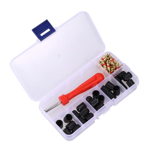 HORIALENCE 61 Stück Teiliges Auto Reparaturwerkzeug Set für Ventilkern Entfernung Werkzeug zum Montieren und Demontieren von Reifenventilen für Autos Motorräder und Fahrräder HORIALENCE 61 Stück Teiliges Auto Reparaturwerkzeug Set für Ventilkern Entfernung Werkzeug zum Montieren und Demontieren von Reifenventilen für Autos Motorräder und Fahrräder von HORIALENCE