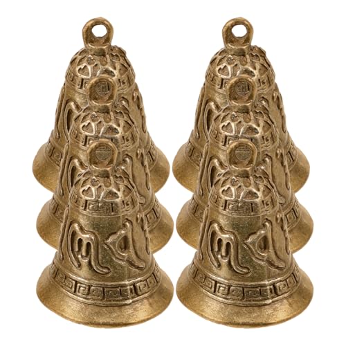 HORIALENCE 6stücke Metallische Windglocken Deko Für DIY-kunsthandwerk Langlebige Leichte Und Klangvolle Hängende Glocken Für Garten Festtagsdekoration von HORIALENCE